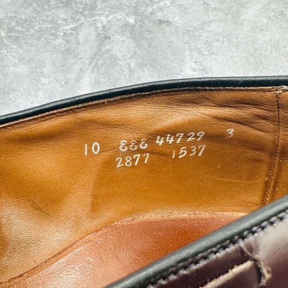 Ellen Edmonds Cap Toe Braided Tassel Slip On Brown Men’s Dress Loafer Shoes size - Picture 11 of 16